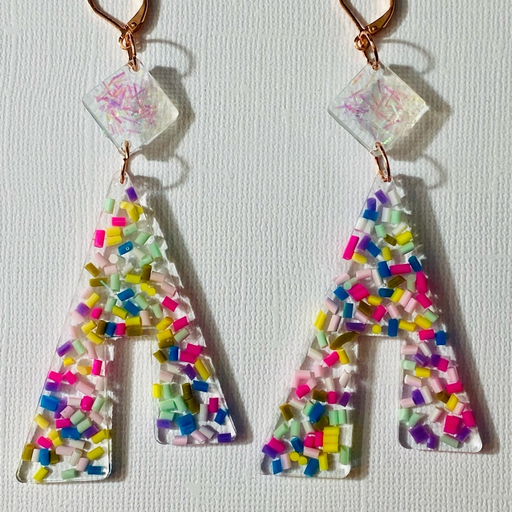 Sprinkle Handmade Resin Earrings